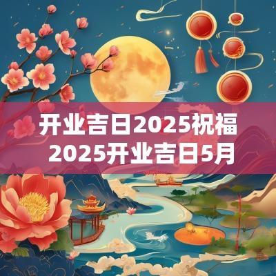 开业吉日2025祝福 2025开业吉日5月查询
