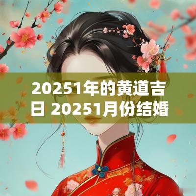 20251年的黄道吉日 20251月份结婚黄道吉日