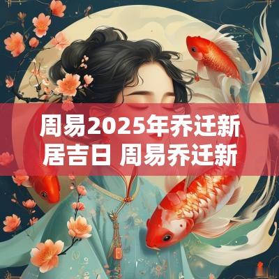 周易2025年乔迁新居吉日 周易乔迁新居选日子
