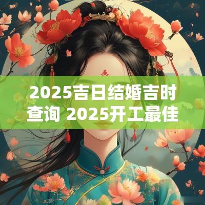 2025吉日结婚吉时查询 2025开工最佳吉日吉时