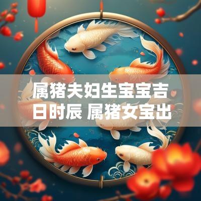 属猪夫妇生宝宝吉日时辰 属猪女宝出生的吉日
