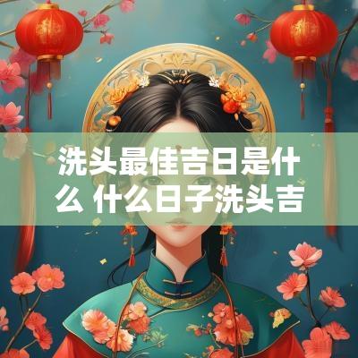 洗头最佳吉日是什么 什么日子洗头吉日