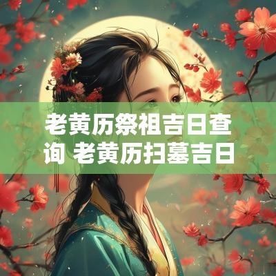 老黄历祭祖吉日查询 老黄历扫墓吉日