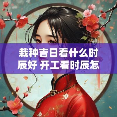 栽种吉日看什么时辰好 开工看时辰怎么选吉日