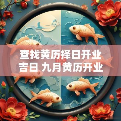查找黄历择日开业吉日 九月黄历开业吉日查询