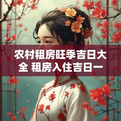 农村租房旺季吉日大全 租房入住吉日一览表