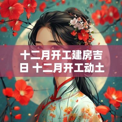 十二月开工建房吉日 十二月开工动土黄道吉日