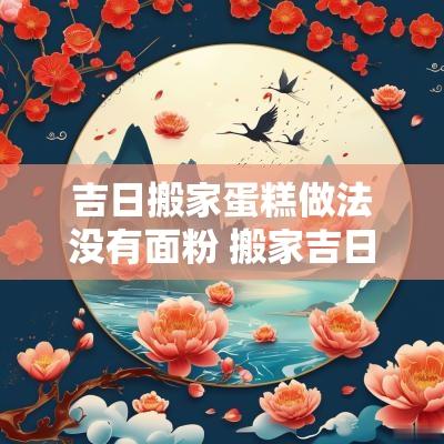 吉日搬家蛋糕做法没有面粉 搬家吉日做什么饭菜