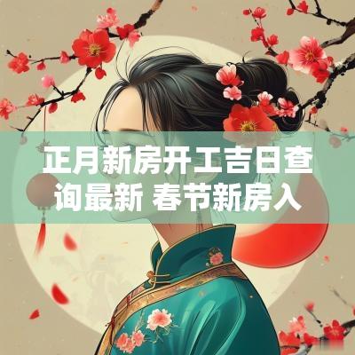 正月新房开工吉日查询最新 春节新房入伙吉日查询