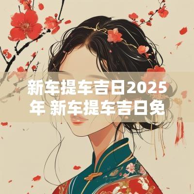 新车提车吉日2025年 新车提车吉日免费查询