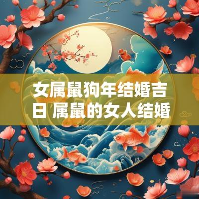 女属鼠狗年结婚吉日 属鼠的女人结婚吉日
