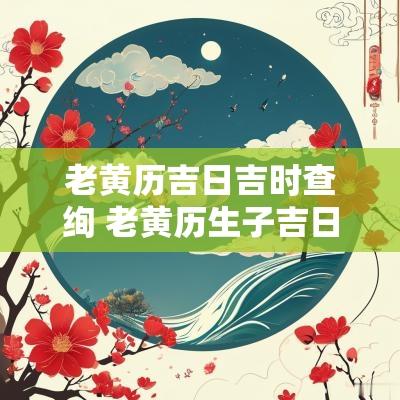 老黄历吉日吉时查绚 老黄历生子吉日吉时