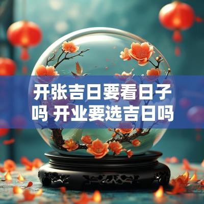 开张吉日要看日子吗 开业要选吉日吗
