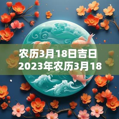 农历3月18日吉日 2025年农历3月18日是不是吉日