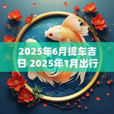2025年6月提车吉日 2025年1月出行吉日