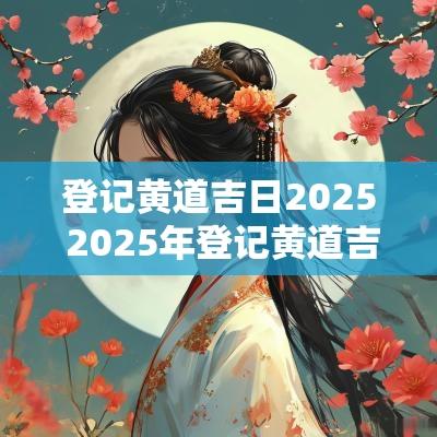 登记黄道吉日2025 2025年登记黄道吉日