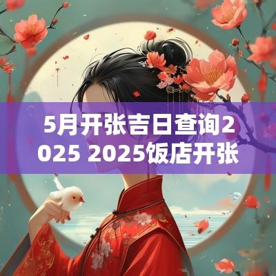 5月开张吉日查询2025 2025饭店开张吉日查询