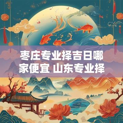 枣庄专业择吉日哪家便宜 山东专业择吉日哪家好