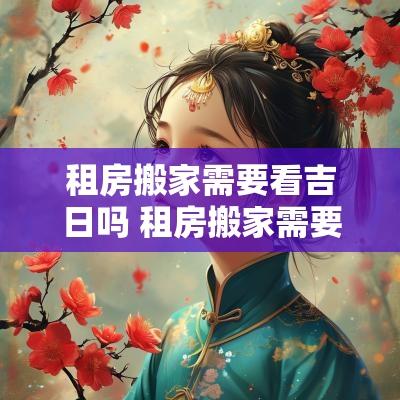 租房搬家需要看吉日吗 租房搬家需要看日子吗