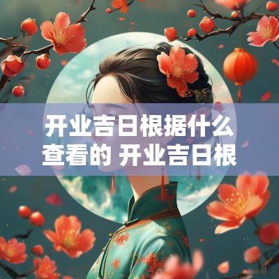 开业吉日根据什么查看的 开业吉日根据什么查看好