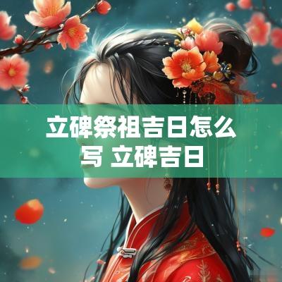 立碑祭祖吉日怎么写 立碑吉日