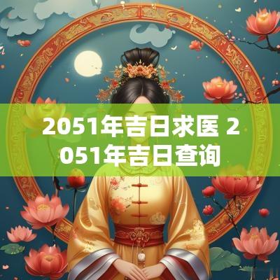 2051年吉日求医 2051年吉日查询