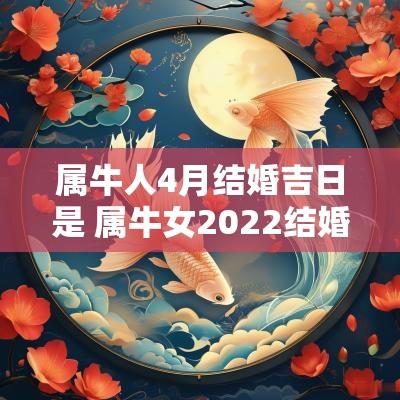 属牛人4月结婚吉日是 属牛女2025结婚的吉日
