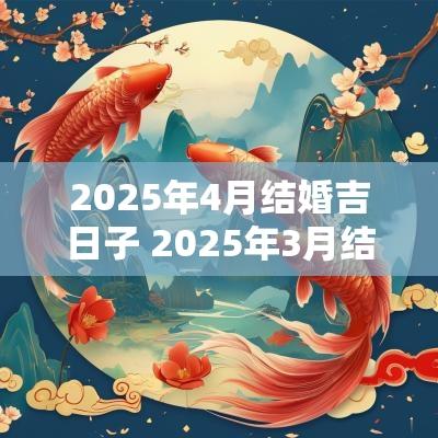 2025年4月结婚吉日子 2025年3月结婚吉日