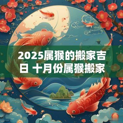 2025属猴的搬家吉日 十月份属猴搬家吉日