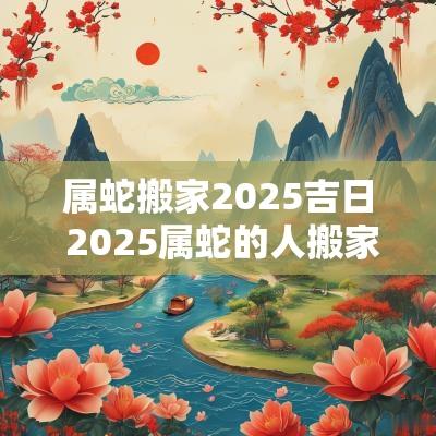 属蛇搬家2025吉日 2025属蛇的人搬家吉日