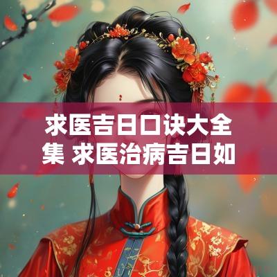 求医吉日口诀大全集 求医治病吉日如何选