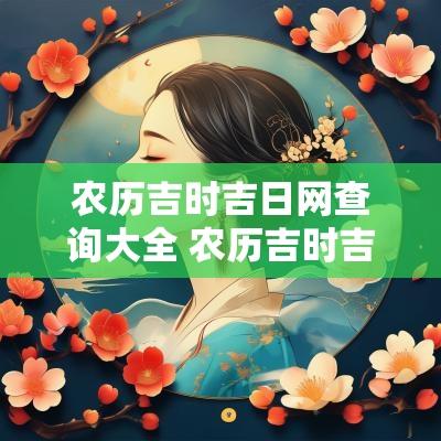 农历吉时吉日网查询大全 农历吉时吉日