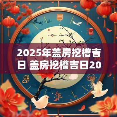2025年盖房挖槽吉日 盖房挖槽吉日2025年