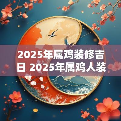 2025年属鸡装修吉日 2025年属鸡人装修吉日