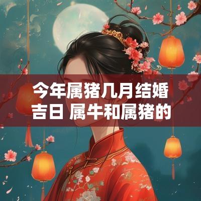 今年属猪几月结婚吉日 属牛和属猪的结婚吉日