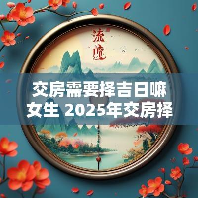 交房需要择吉日嘛女生 2025年交房择吉日