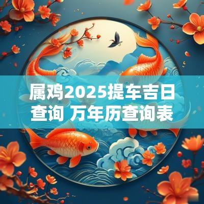 属鸡2025提车吉日查询 万年历查询表属鸡搬家吉日