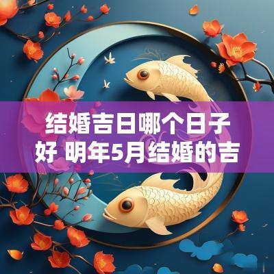 结婚吉日哪个日子好 明年5月结婚的吉日