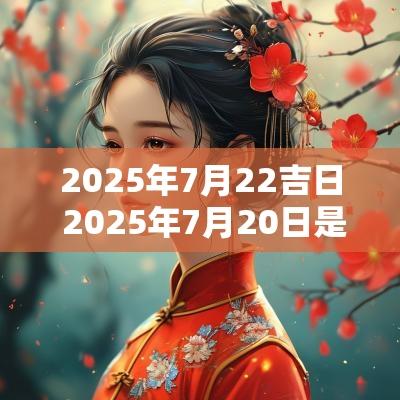 2025年7月22吉日 2025年7月20日是吉日吗