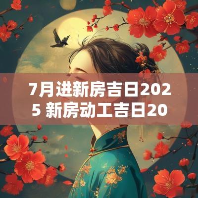 7月进新房吉日2025 新房动工吉日2025
