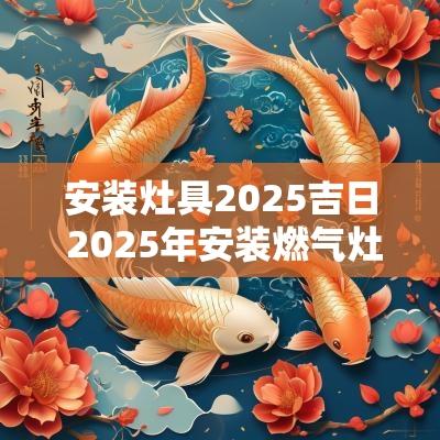 安装灶具2025吉日 2025年安装燃气灶吉日