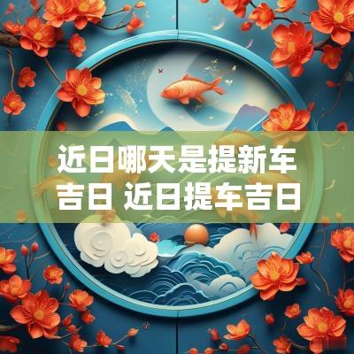 近日哪天是提新车吉日 近日提车吉日
