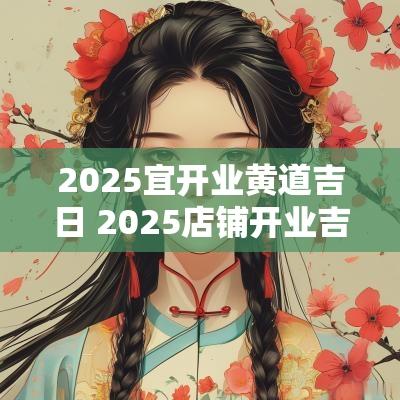 2025宜开业黄道吉日 2025店铺开业吉日吉时