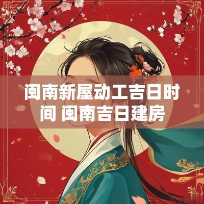 闽南新屋动工吉日时间 闽南吉日建房