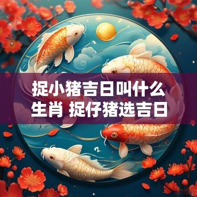 捉小猪吉日叫什么生肖 捉仔猪选吉日