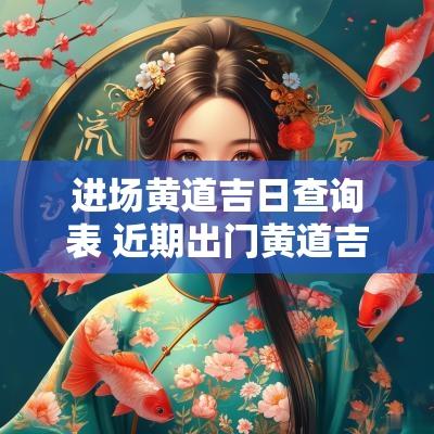 进场黄道吉日查询表 近期出门黄道吉日查询表