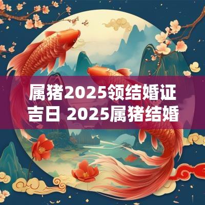 属猪2025领结婚证吉日 2025属猪结婚领证吉日