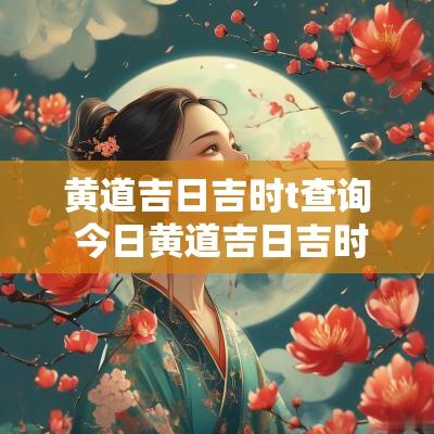 黄道吉日吉时t查询 今日黄道吉日吉时查询老黄历