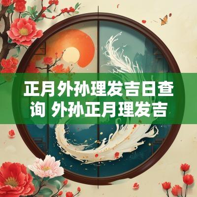 正月外孙理发吉日查询 外孙正月理发吉日查询