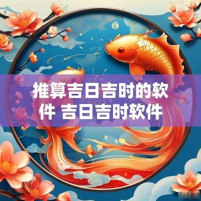 推算吉日吉时的软件 吉日吉时软件